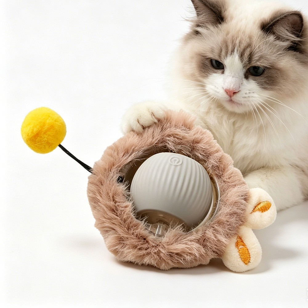 Electric Dog Cat Ball Toy, Indoor Large And Small Cat Dog Interactive Intelligent Rolling Pet Ball — image 1