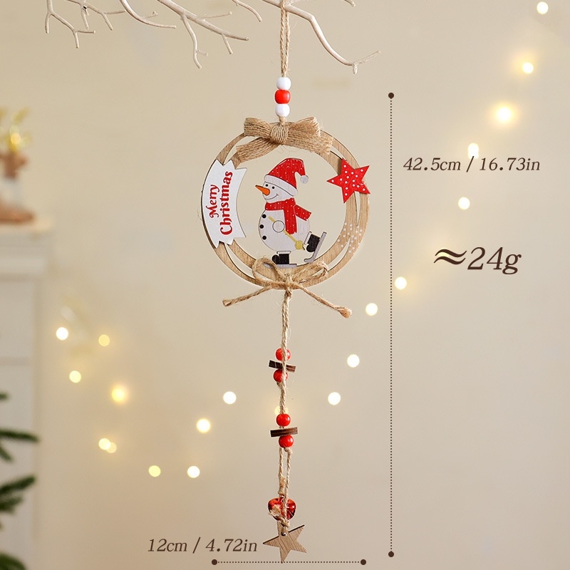 Decoraciones de Navidad de Madera Coloridas con Personajes Animados para Puertas — imagen 6