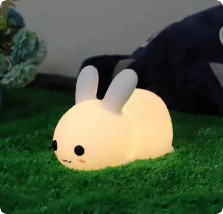 Lámpara de Noche de Gato de Jade Colorido con LED y Carga Silicónica — imagen 7