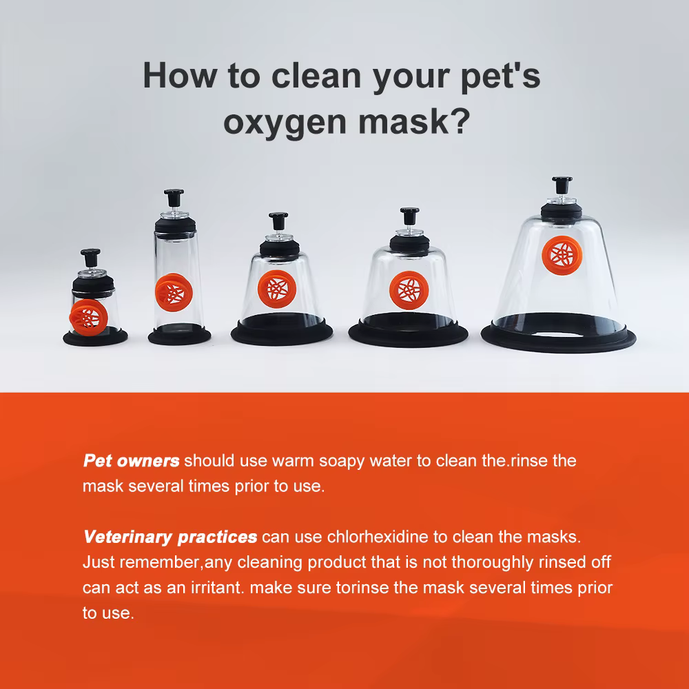 Canack Pet Oxygen Mask Kit Oxygen Inhalation Atomizing Mask for Cats and Dogs 5 Sizes Veterinary Clinic Supplies — image 6