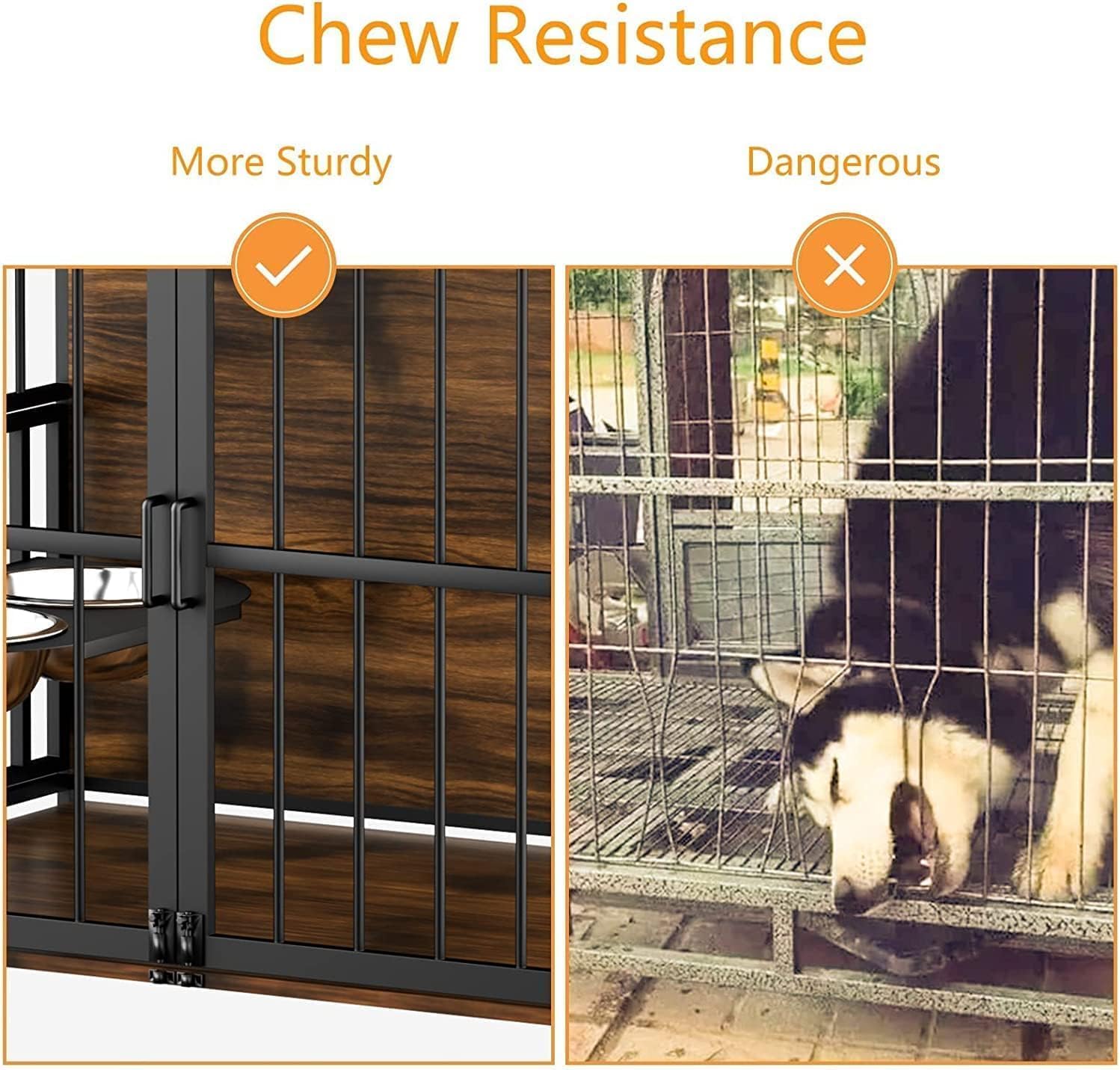 Cámaras para Perros de Estilo Mueble para Grandes Razas Indoor Resistentes Super Fuertes 41" — imagen 4