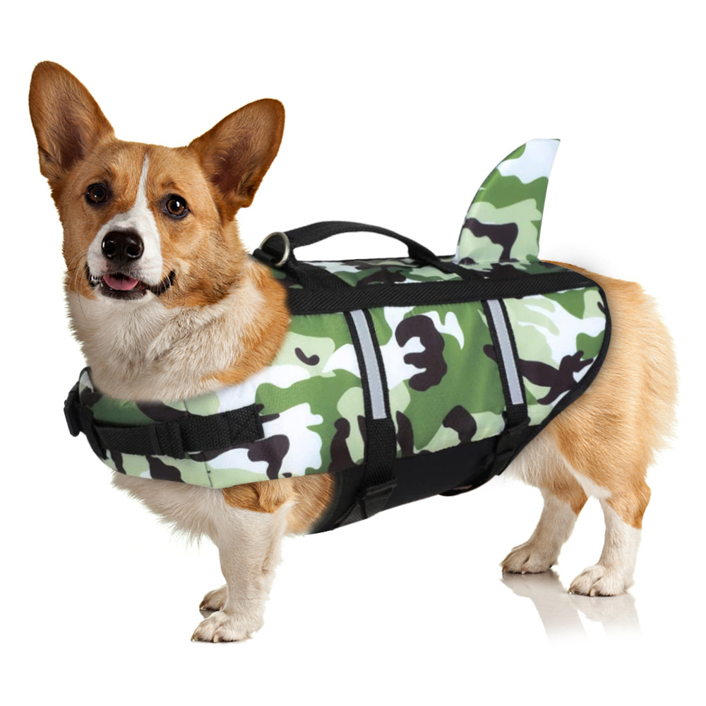 Dog Life Jacket Lightweight Adjustable Velcro Medium to Large Dog Swimwear — image 9