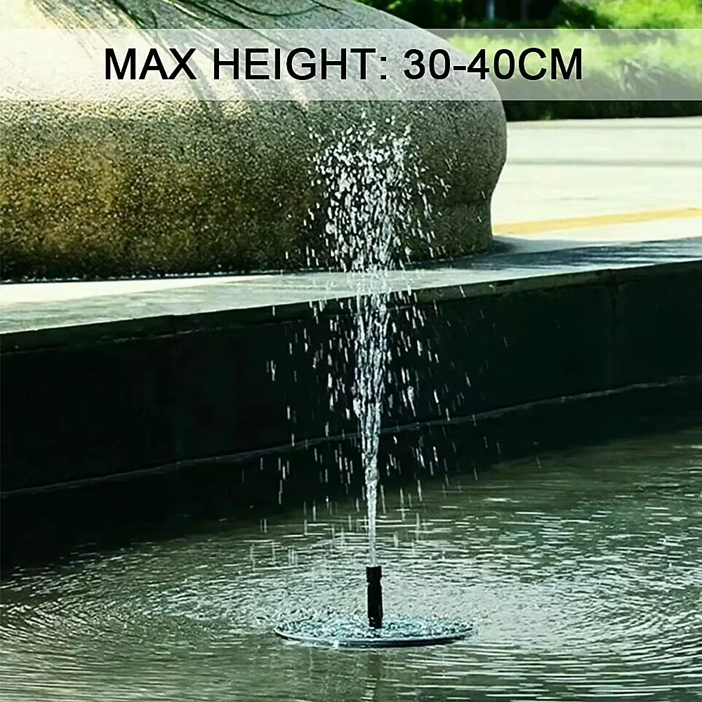 Fuente de Sol con Panel Flotante para Piscinas, Jardines y Decoración Acuática con 4 Rosetas — imagen 3