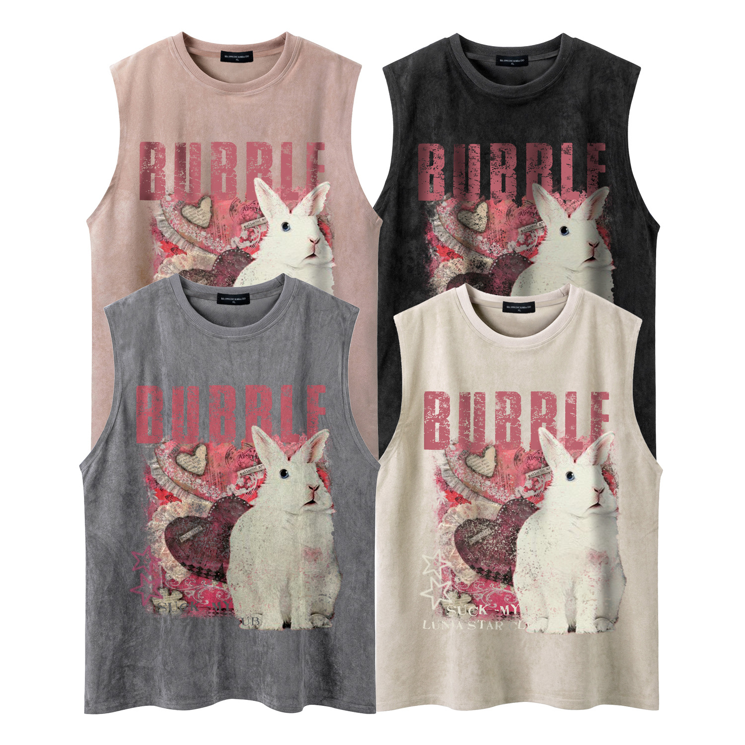 Sweetheart Rabbit Printed Sleeveless Tank Top — image 6