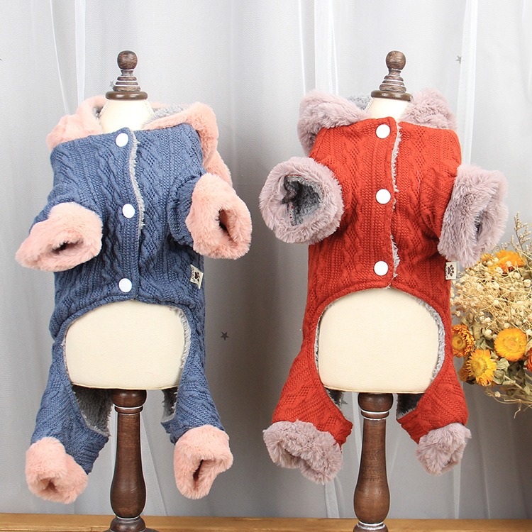 Ropa de Perro Knit con Orejas de Conejo para Cuadrúpedos - Ropa Casual para Perros Pequeños y Medianos — imagen 3