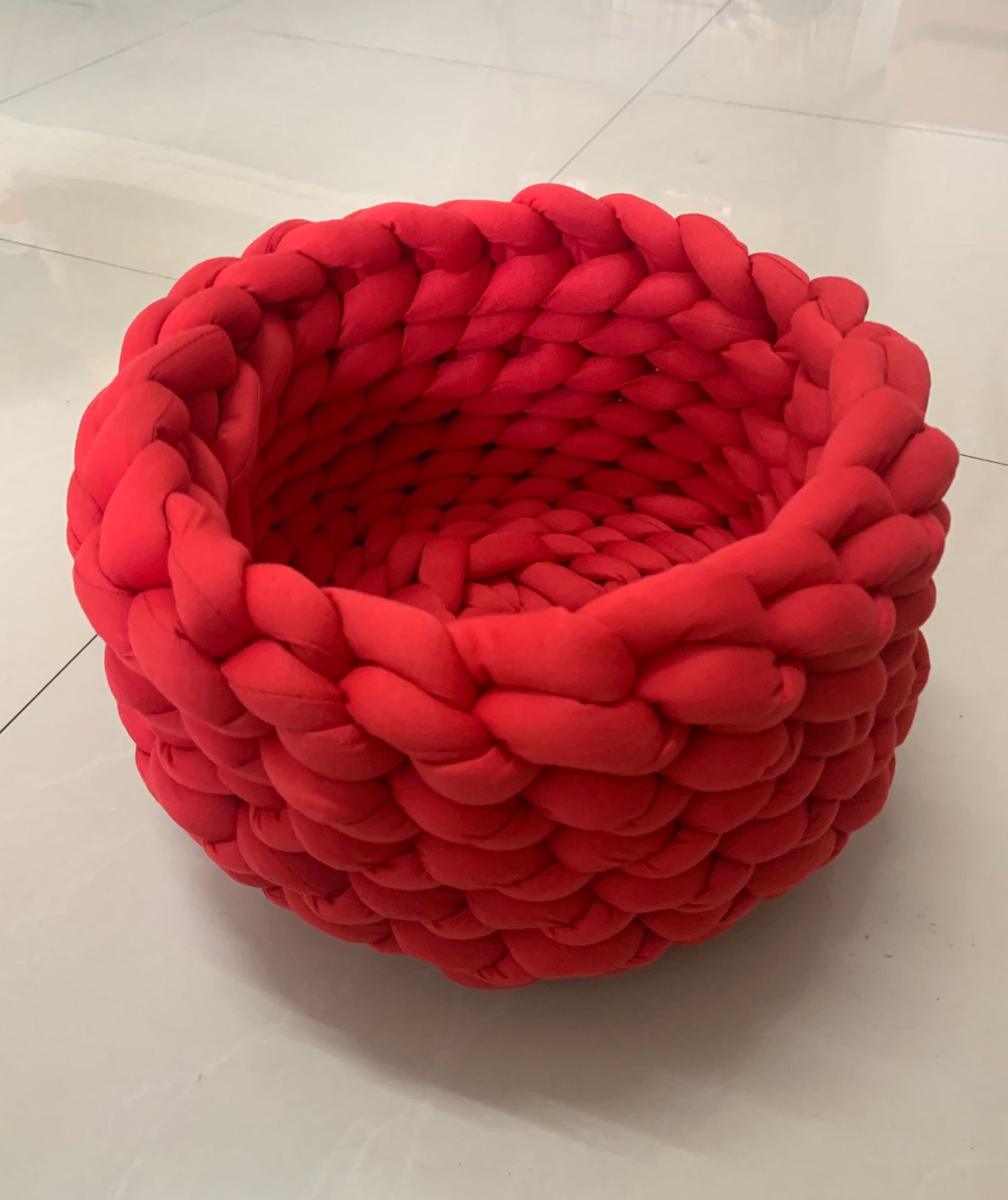 Filled Cotton Coarse Wool Hand-Woven Pet Cat Litter Can Be Machine Washed Coarse Cloth Dog Litter — image 6