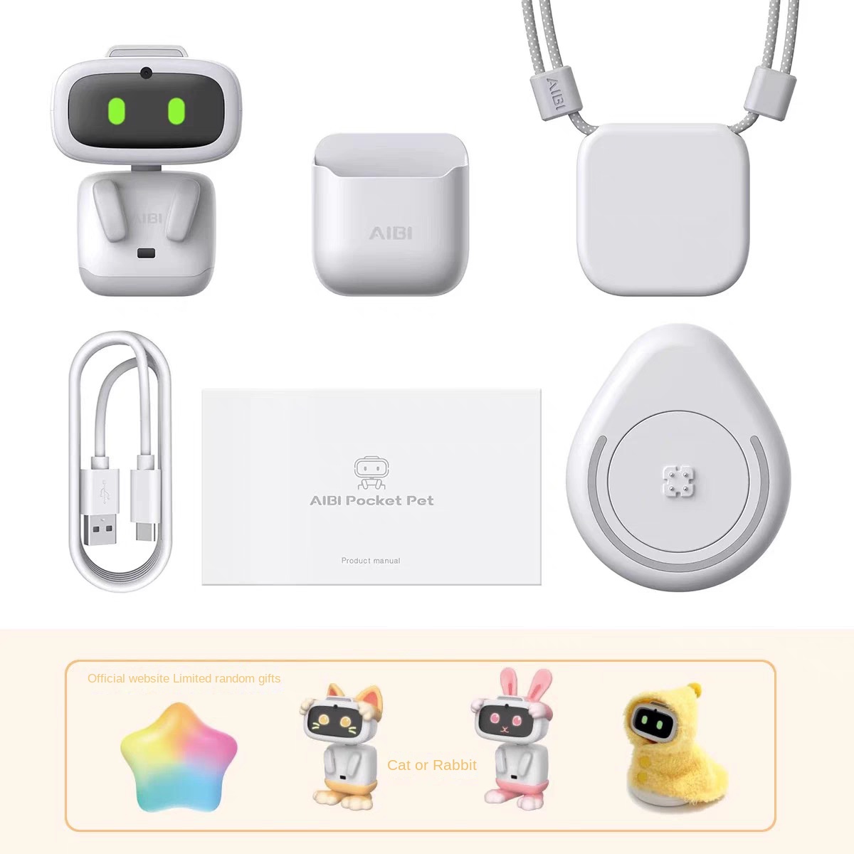 Authentic AiBi Robot Smart Pocket Electronic Pet Desktop Toy for Home Companionship with Chinese-English Two-Way Conversation — image 3