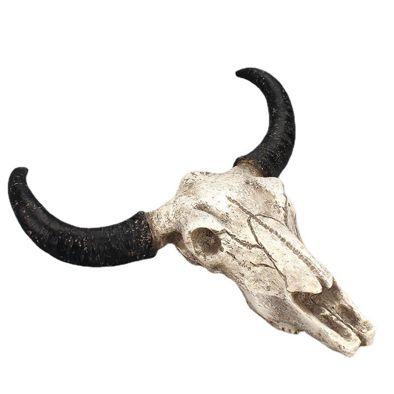 Creative resin for wall hanging ornaments of cow horns and skeletons — image 5