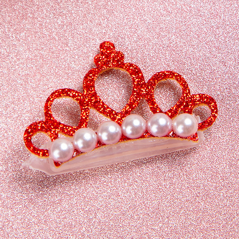 New Pet Products Cat Frog Clip Crown Pearl Head Teddy Pet Head Flower Hair Clip Pet Products Headwear — image 6