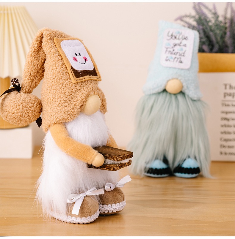 Doll Cow Plush Dwarf Doll Cake Smiling Face Doll Rudolf Doll Ornament — image 6