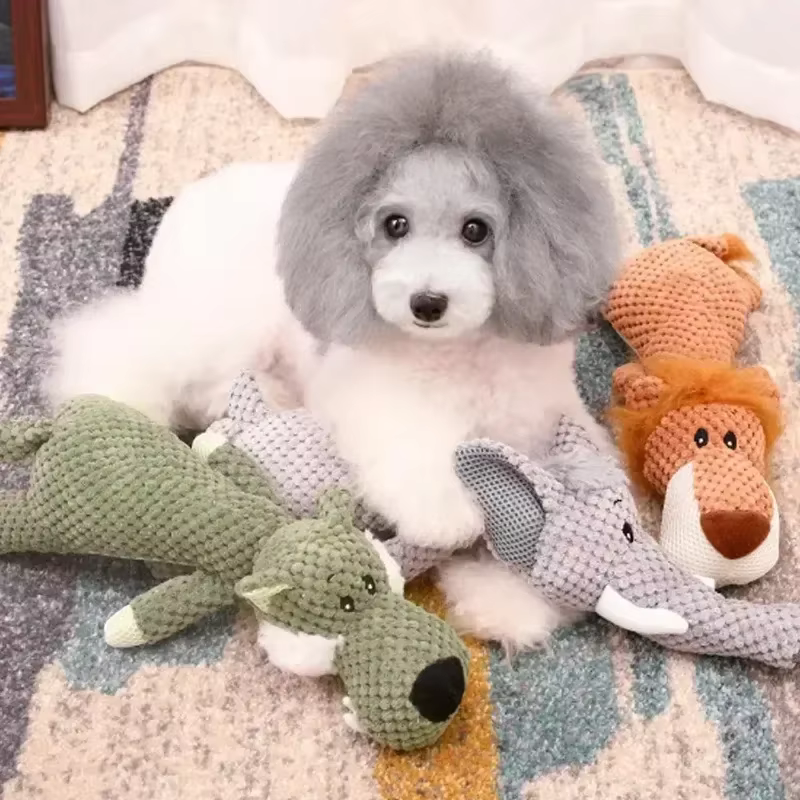 Juguetes para Perros Grandes: Plushies con Sonido y Textura de Piña Seguros para Masticar — imagen 2