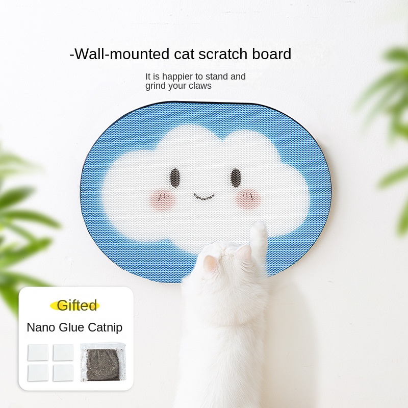 Cat Scratcher Wall Mount Durable Non-Shedding Anti-Scratch Sofa Protector Vertical Adhesive Corrugated Paper Cat Toy — image 4