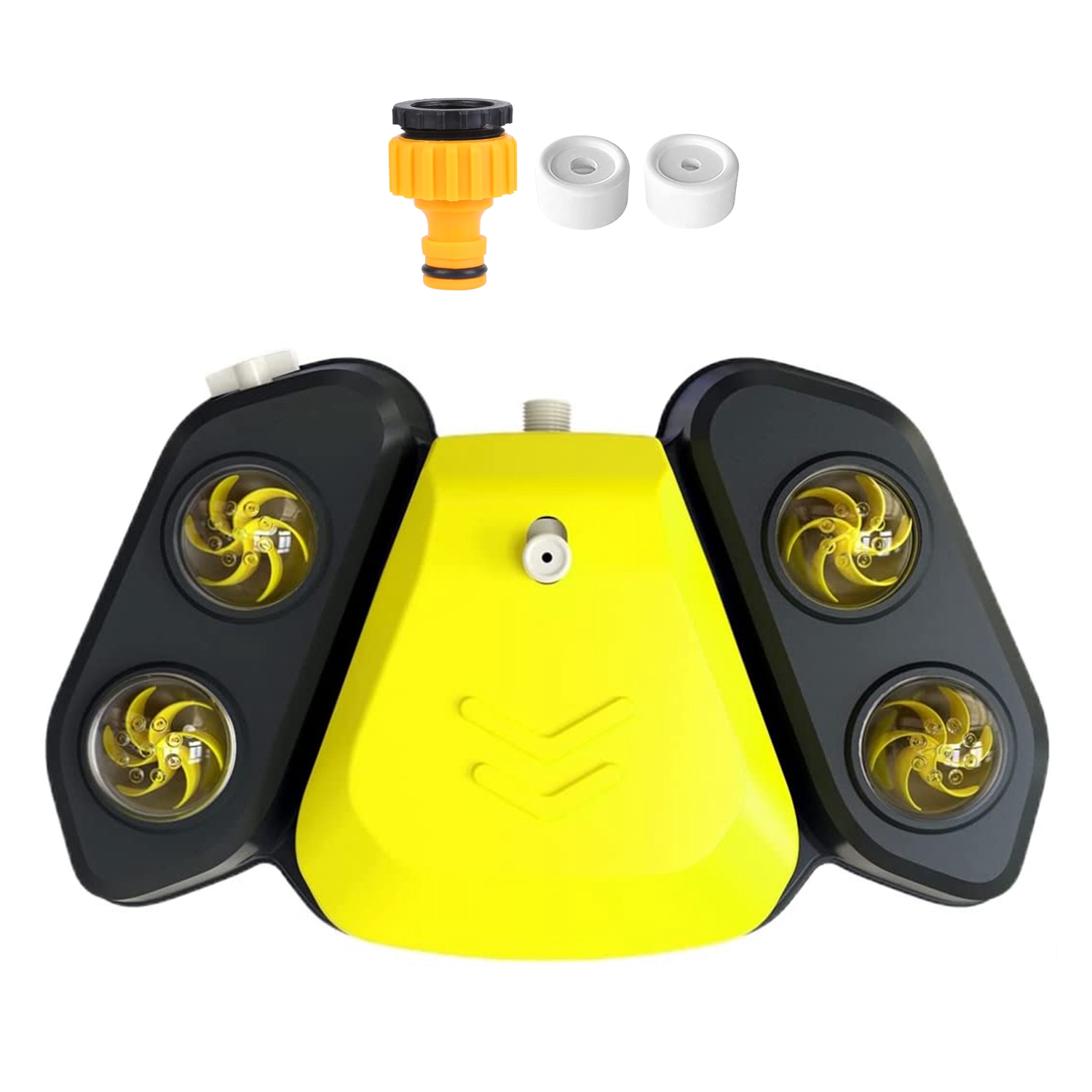 Blue-Yellow Color Options - 1Pc Dog Water Fountain Multifunctional Automatic Pet Water Dispenser Outdoor Step-on Activated Sprinkler For Drinking Shower Fun — image 16