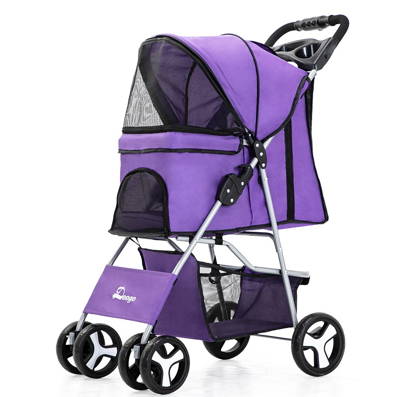 Portable Folding Pet Cart, Cat, Dog, Four Wheel Cart, Pet Out Cart, Teddy Cart, Cat Cart — image 12
