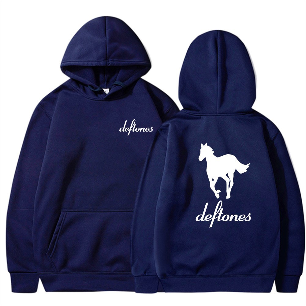 Deftones White Horse Print Hoodie Casual Unisex Sweatshirt — image 11
