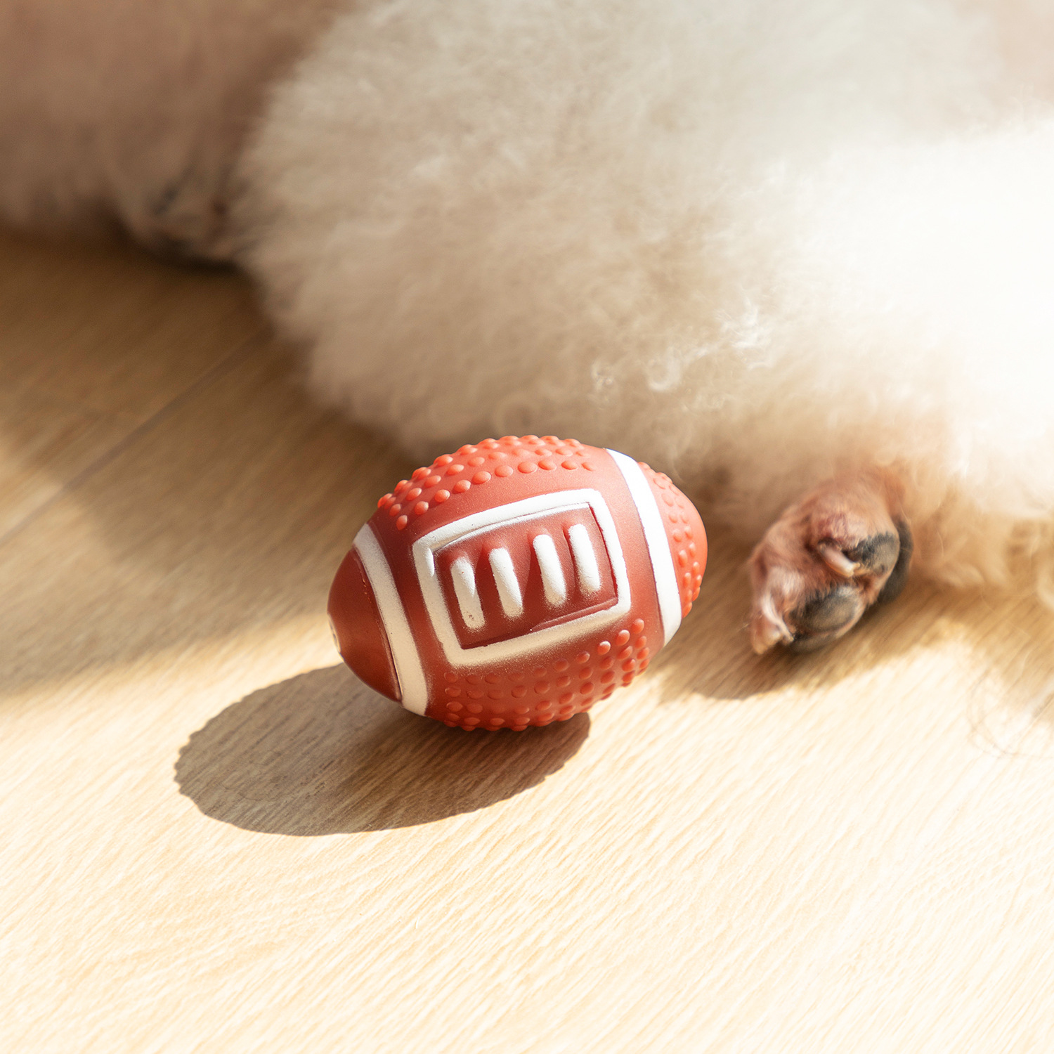 Juguetes de Película para Perros - Balón de Fútbol, Tenis, Rugby y Voleibol con Sonido — imagen 3
