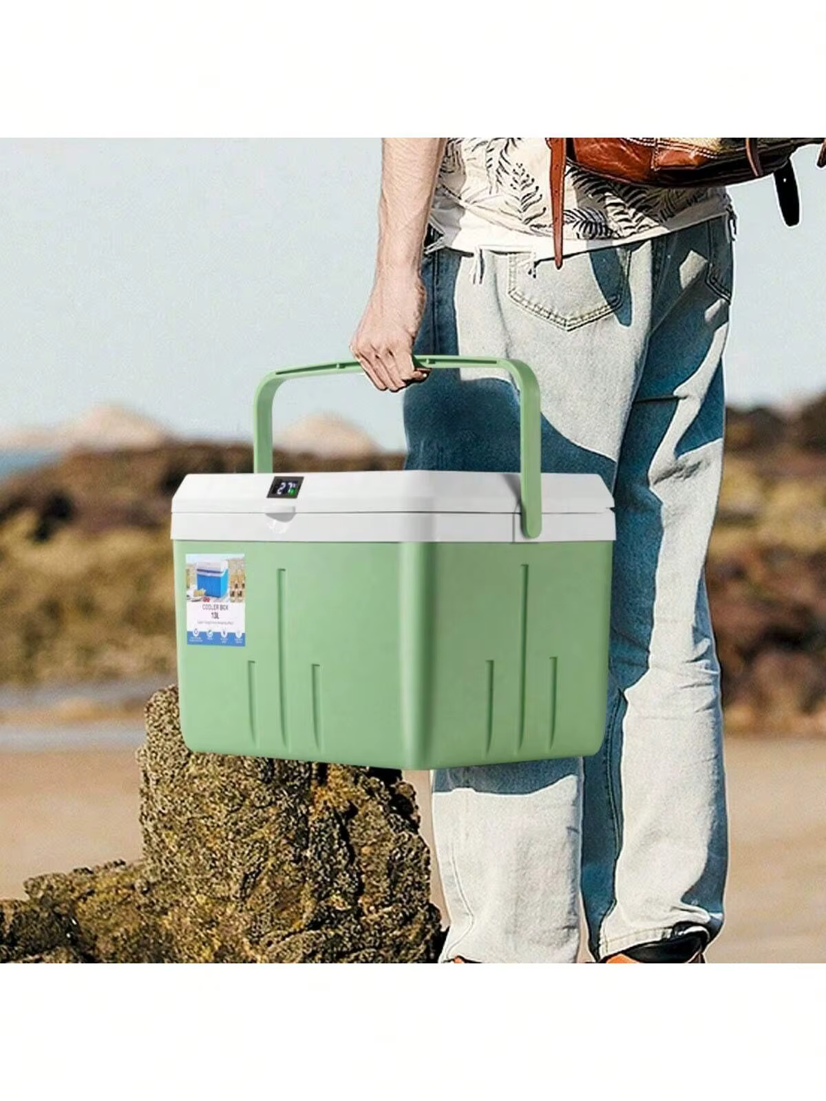 8L/13L Camping Cooler - Hard Ice Retention Cooler Lunch Box - Portable Small Insulated Cooler, Outdoor, Camping, Leisure — imagen 3