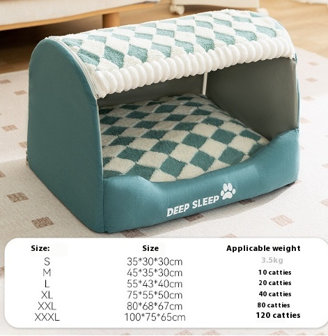 Cubo de Osito de Peluche Tres Dimensiones para Perros Pequeños - Refugio Calentador y Acogedor — imagen 1