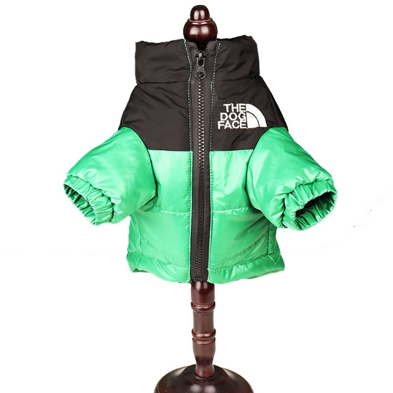 New Pet Warmth DOG FACE Cotton Shirt Small and Medium Dog Fashion Coat Embroidered Coat Dog Cat Clothes — image 6