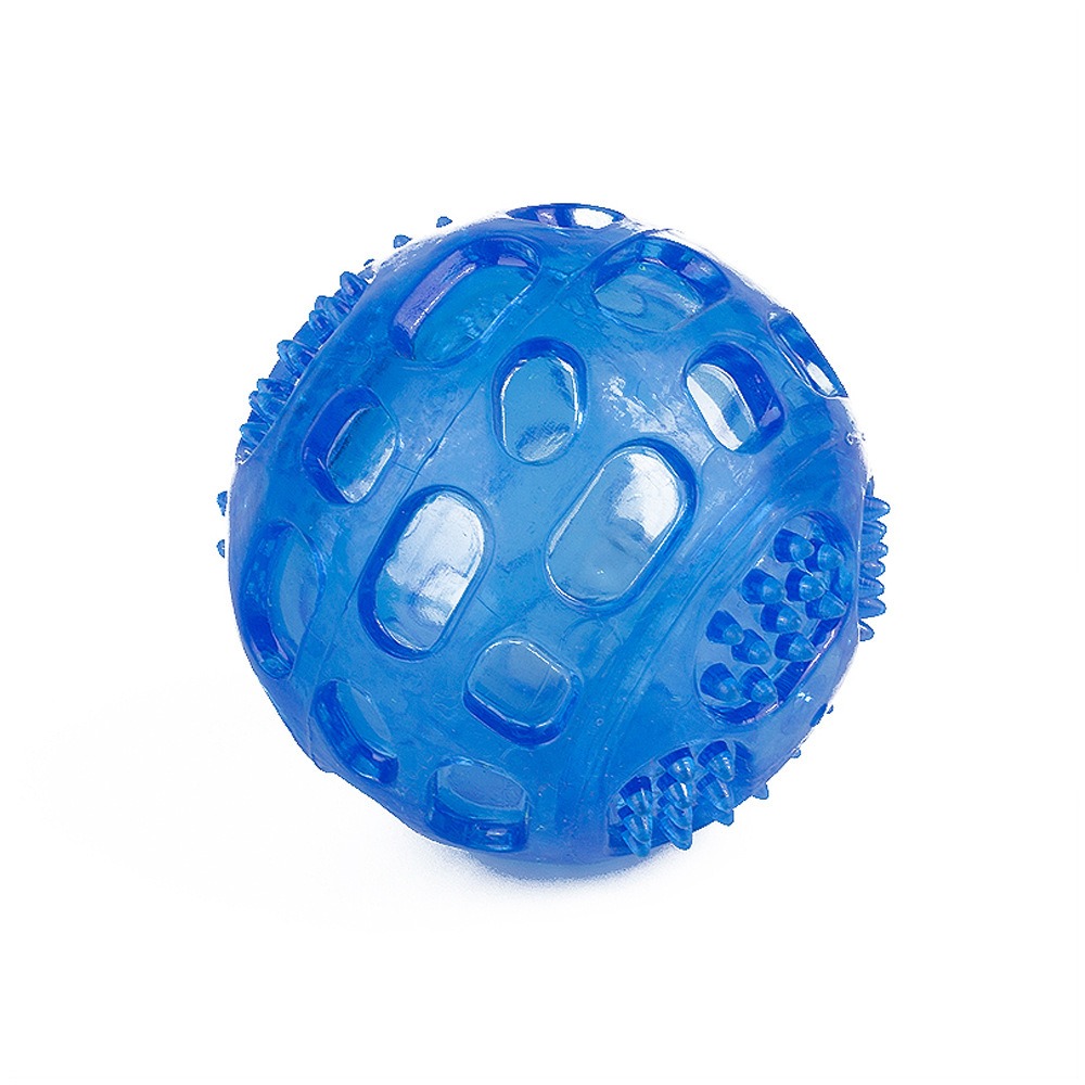 Bite resistant TPR pet toy interactive dog grinding pet ball sound cleaning dog toy — image 6