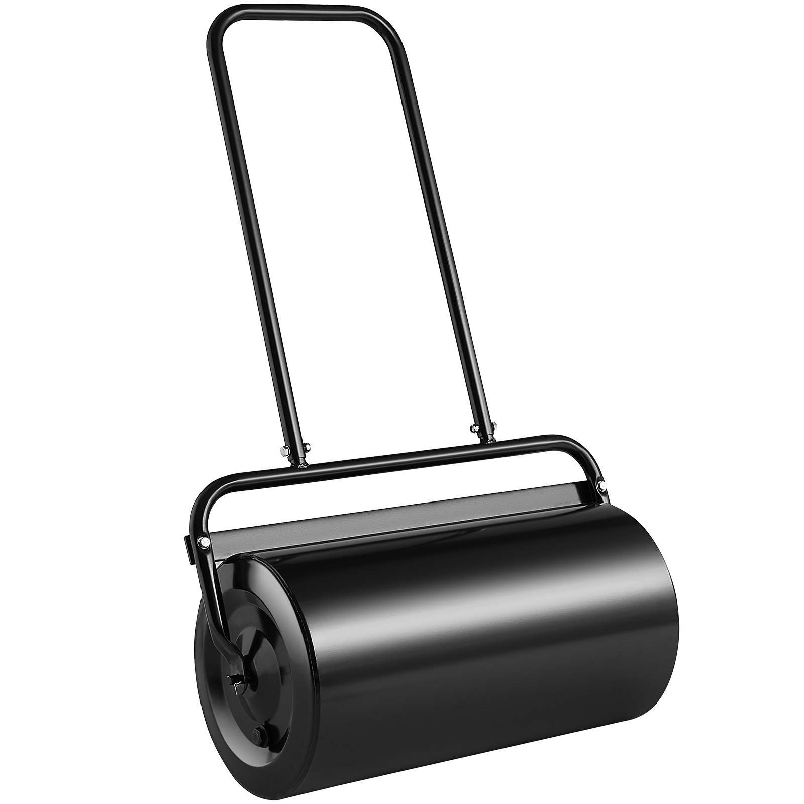 Rodillo de Césped, 13 Galones de Arena/Agua, Rodillo de Hierro con Conector Fácil y Manija Ergonómica en forma de U para empujar y arrastrar con comodidad, para césped, jardín, granja, parque, negro — imagen 1