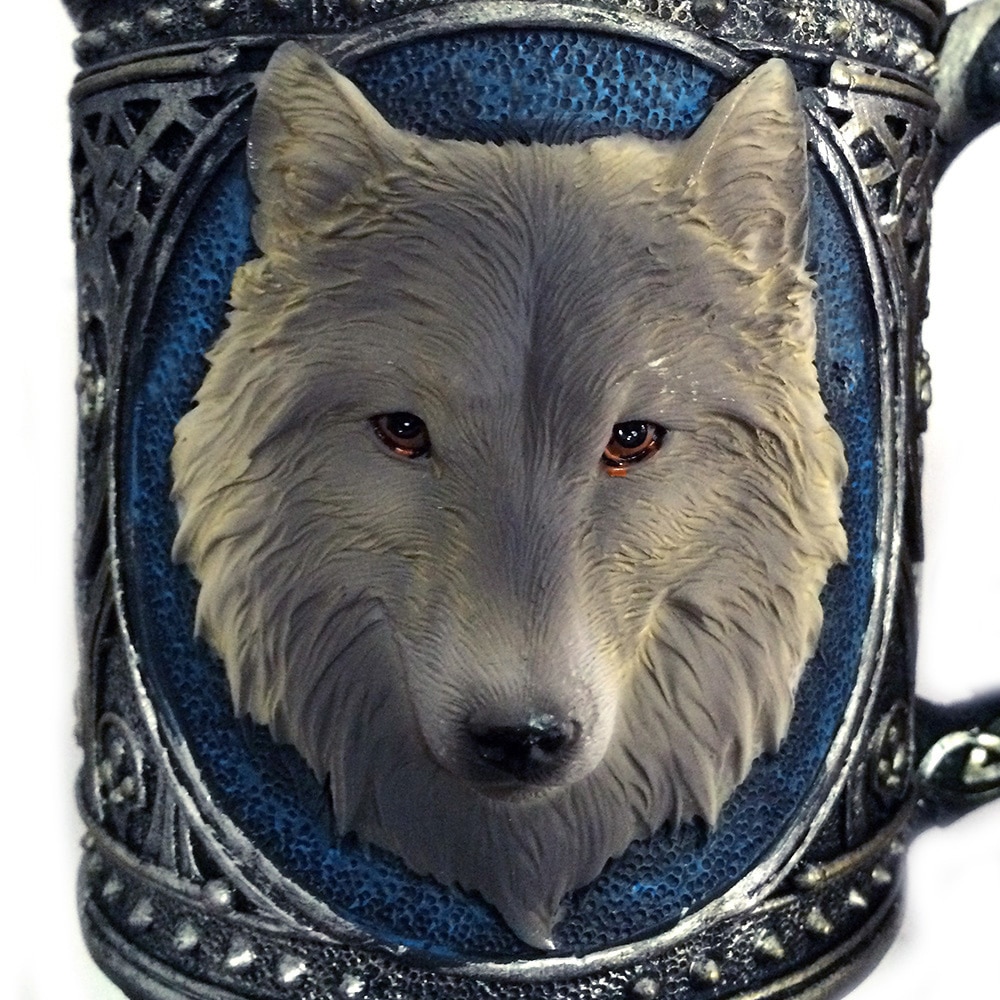 3D Wolf Mug Cartoon Animal Lone Wolf King Drinking Cup Tea Beer Coffee Mug Gift — image 6