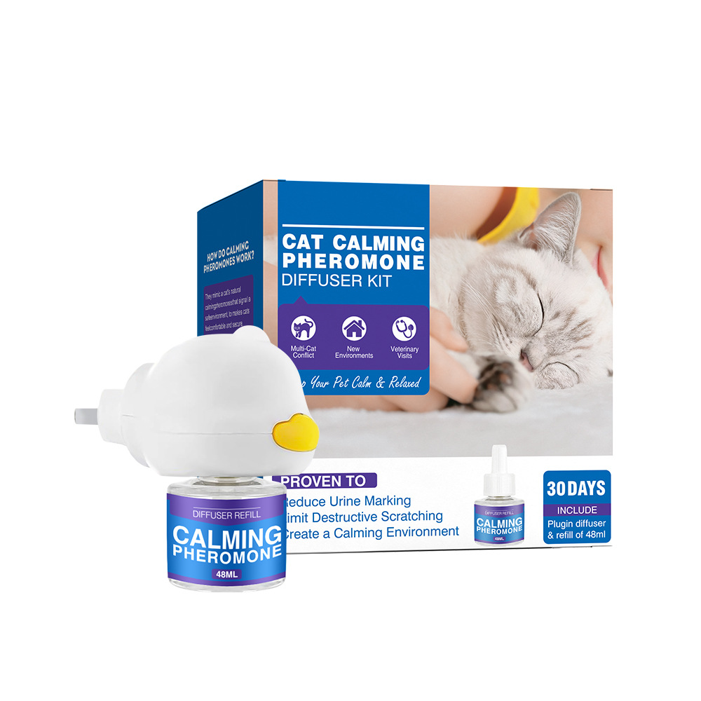 Cat Calming Pheromone Spray Pet Pheromone Mood Soother Anti-Stress Electric Heating Set — image 3