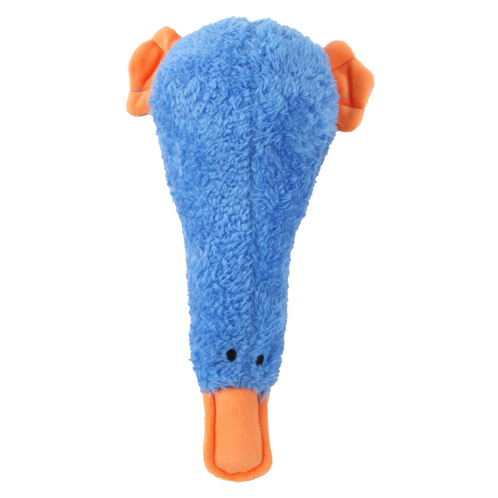 Juguetes de peluche con sonido para mascotas - Perro muerde a pato con alas de cartón — imagen 7