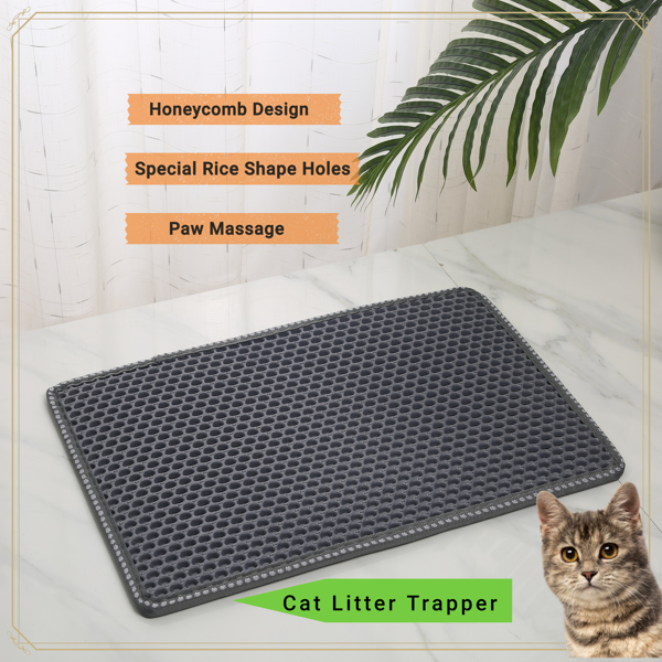 Mats para Cajas de Arena de Gato, Protección contra Gotas y Filtros — imagen 3
