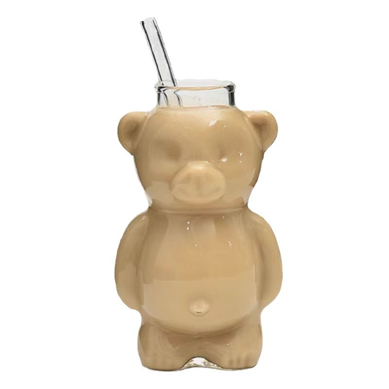 Bear cup coffee cup cartoon glass cup — image 2