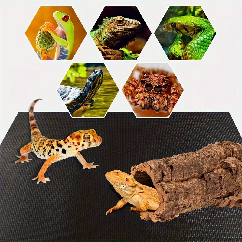 Mat for Reptile Terrariums, Suitable for Amphibians, Designed for Bearded Dragons, Leopard Geckos, Snakes, And Turtles.Cut to Size — image 5