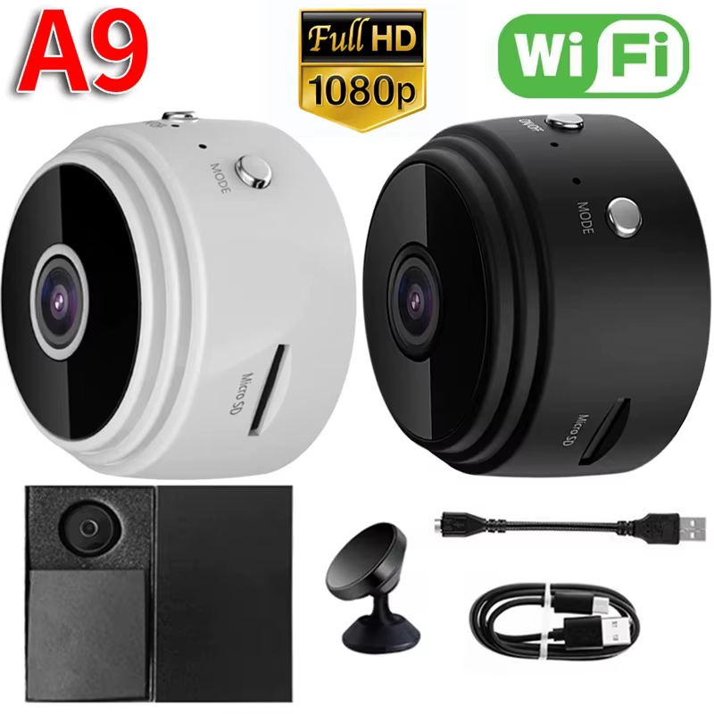 Cámara Inalámbrica HD 1080p Grabadora de Video con Voz Visión Nocturna USB Recargable Visualización Remota Magnética Fuerte para Bebés y Mascotas — imagen 6