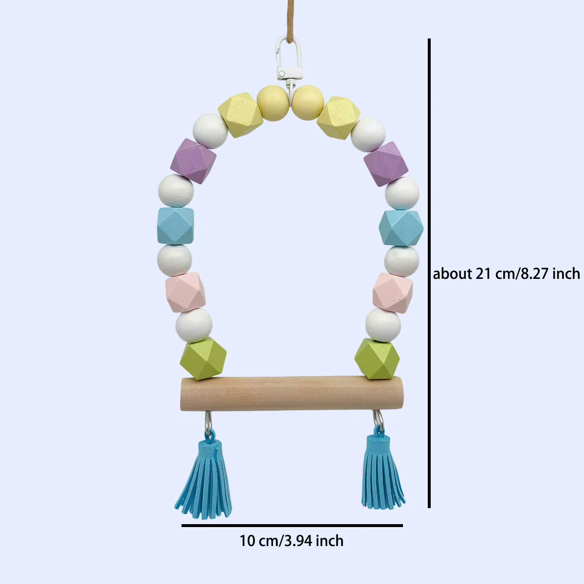 Parrot Swing Station pole Birdcage accessories Hanging Suspension Bridge Pet toy birds and accessories playtime Gift — image 2
