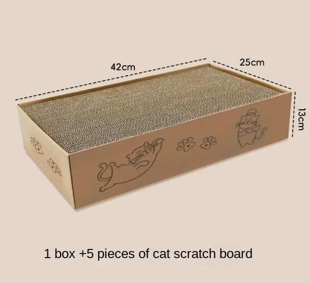 Notebook Cat Scratcher Durable Corrugated Paper Non-Shedding Cat Toy Cat Supplies Self-Entertainment Cat Scratching Board — image 5