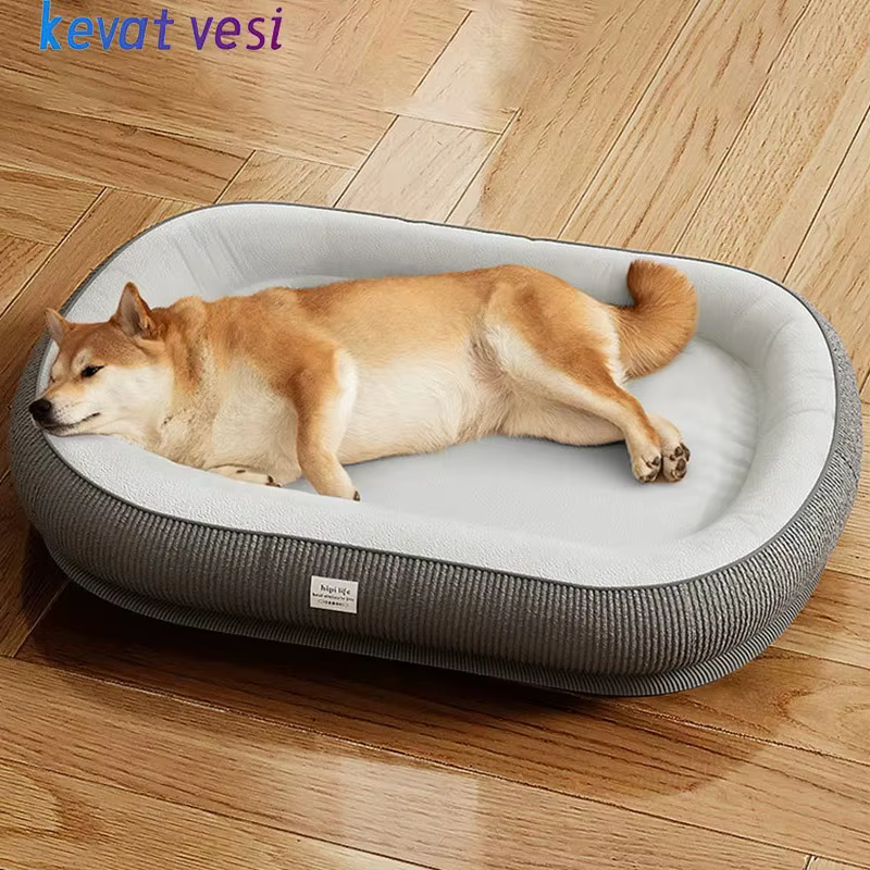 Pet Products Accessories Pets Dog Bed Medium Large Basket Mat Puppy Cats Dogs Fluffy Beds Cushions Small Breeds Bed Supplies — image 1