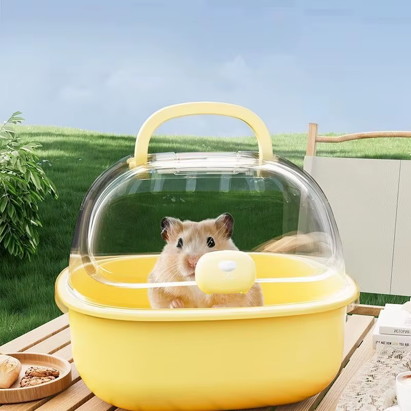 Jaula de Hamster Transparente Portátil para Exterior, Espacio Amplio, Golden Retriever Hare, Uso Especial, Casa Portátil para Hamster — imagen 1