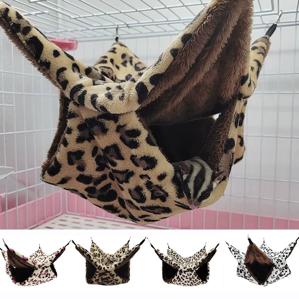 Hammaca Plush para Roedores Doble Capa Acogedora Bolsa de Sueño para Pequeños Animales — imagen 2