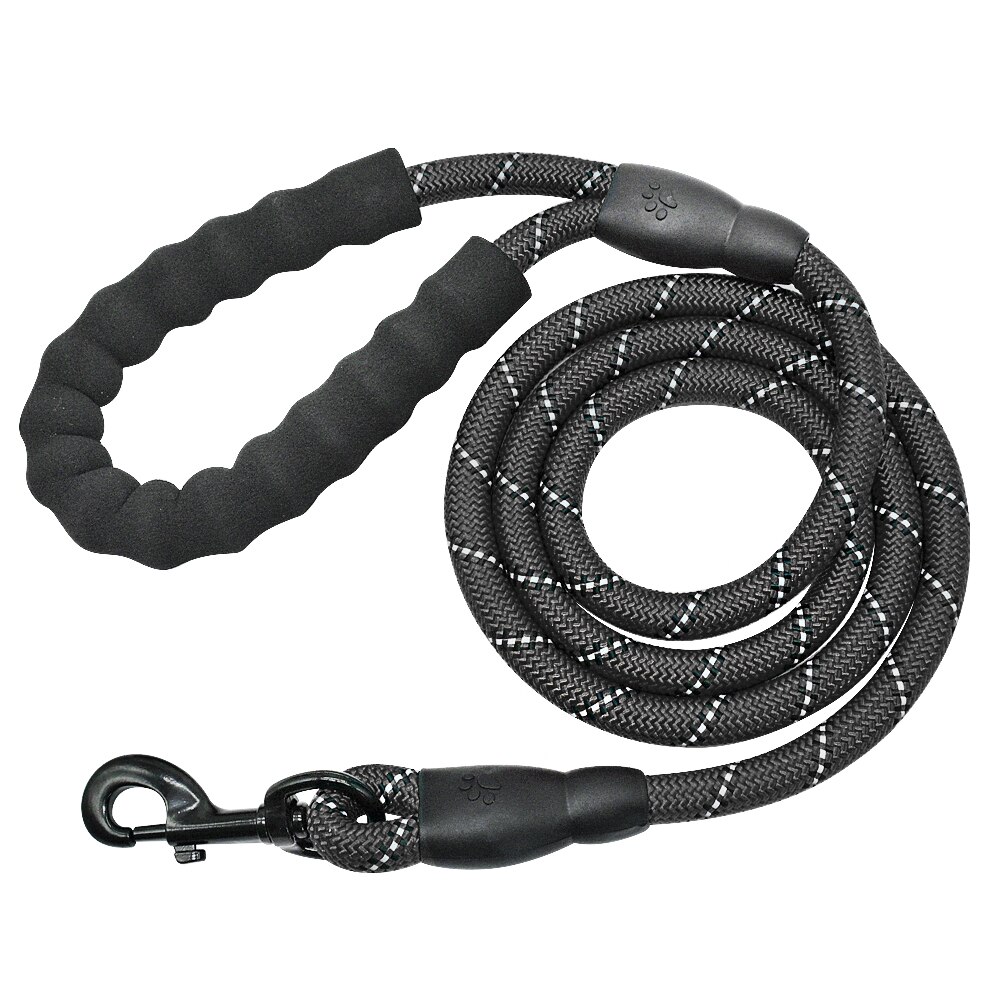 Reflective Dog Pet Leash Rope Nylon Small Dogs Puppy Leashes 150cm Long Heavy Duty Large Dog Lead Red Blue Pink Green Black — image 9
