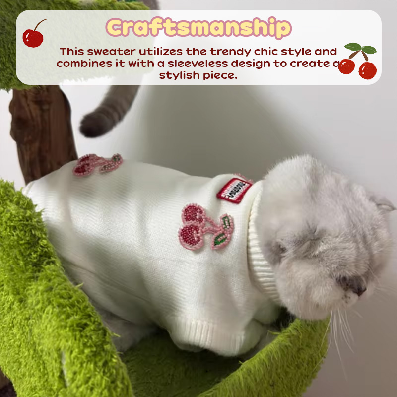 Teddy/Bichon/Maltese Winter Warm Sweater - Cute Fruit-Print Knit — image 9
