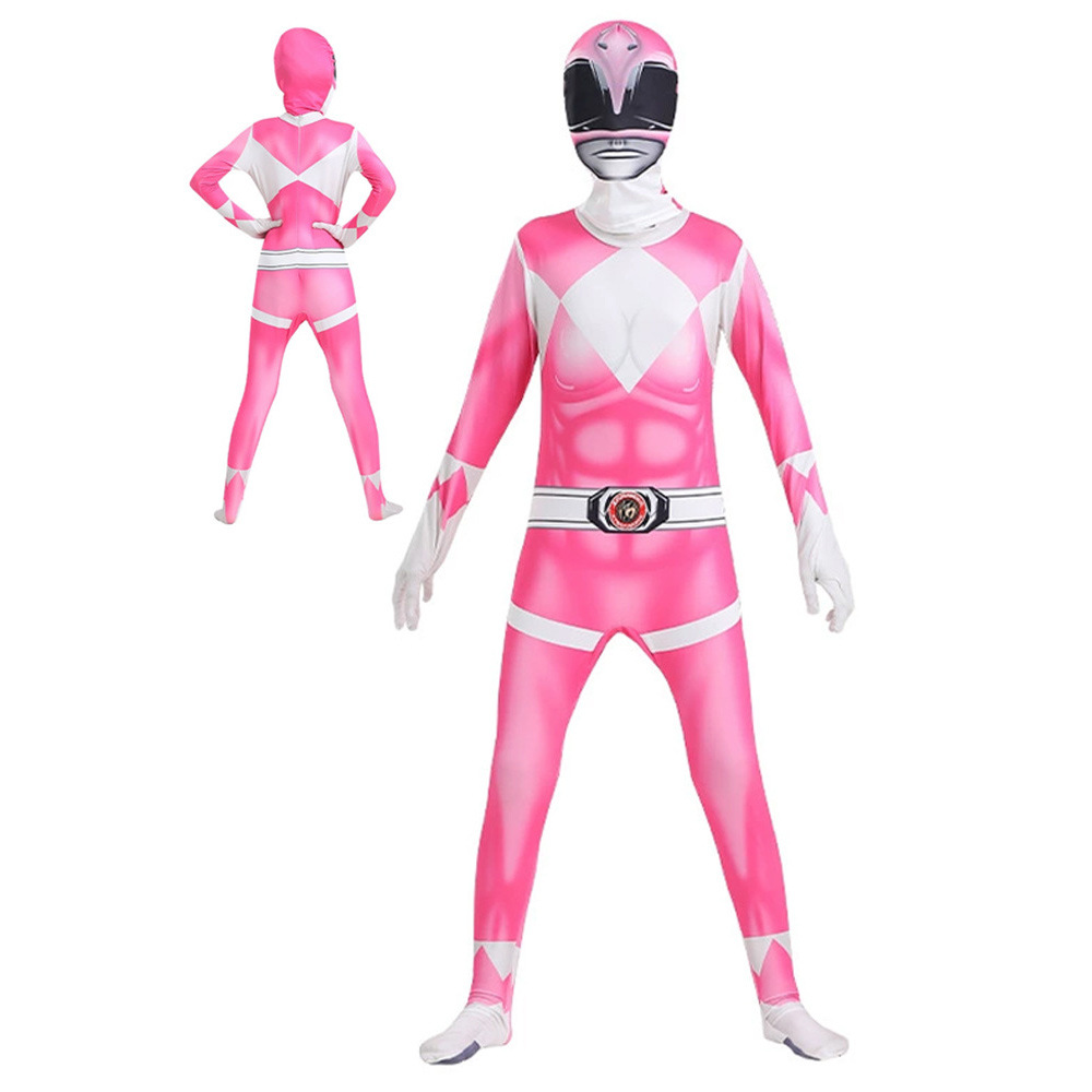 Dino Team Bodysuit Cosplay Costume Full Coverage Elastic Printed Suit Halloween Stage Performance Outfit — image 7