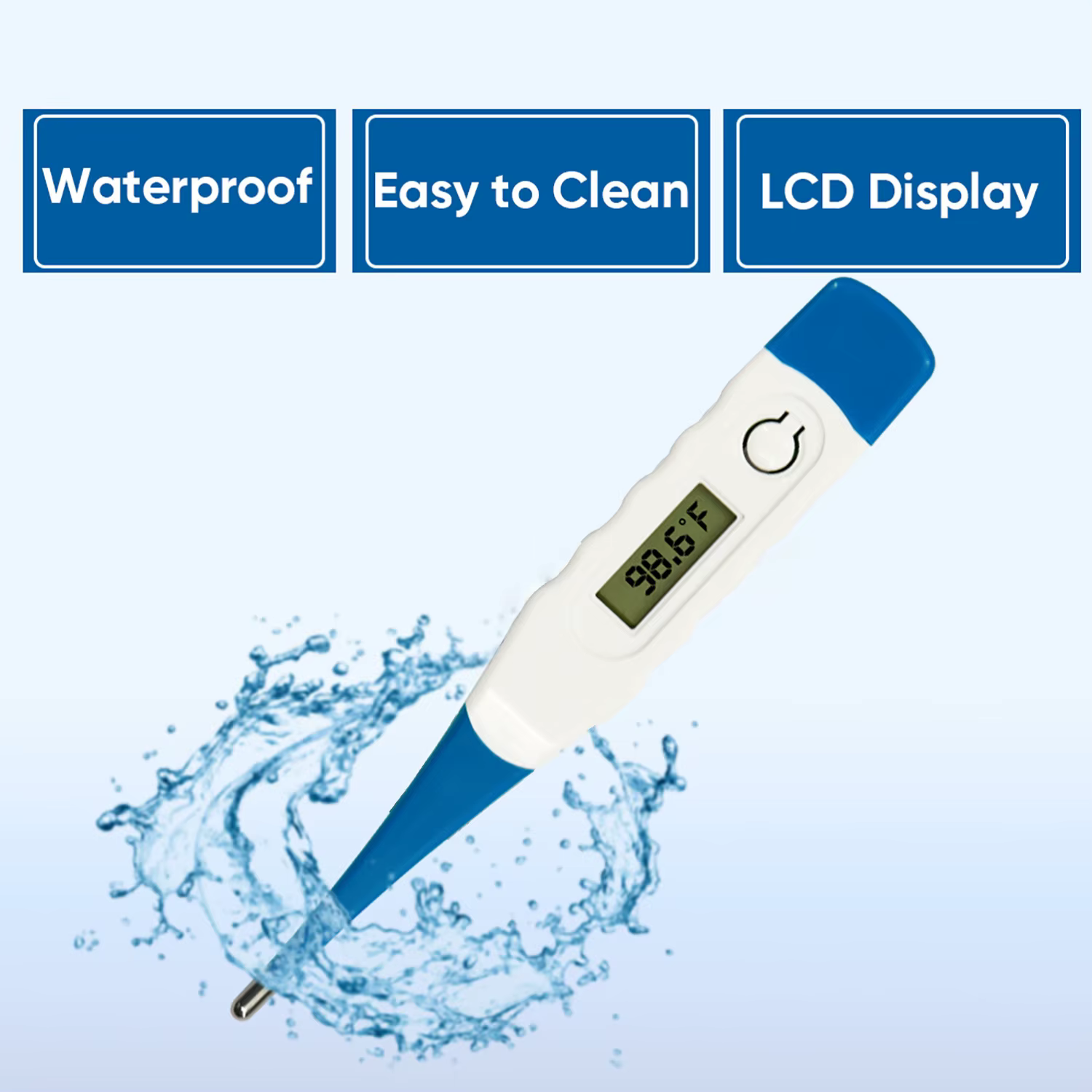Professional LED Pet Dog Cat Electronic Thermometer Safe Wet Dry Thermometer Veterinary Thermometer Pet Medical Equipment — image 1