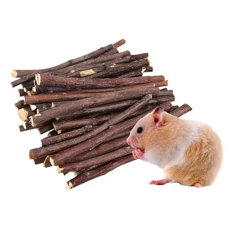 20/40/80/100 Piezas de Palitos de Manzano para Desgaste Dental de Hámsters y Conejos, Juguetes de Piedra Mineral Molar para Chinchillas y Hámsteres, Accesorios para Mascotas — imagen 3