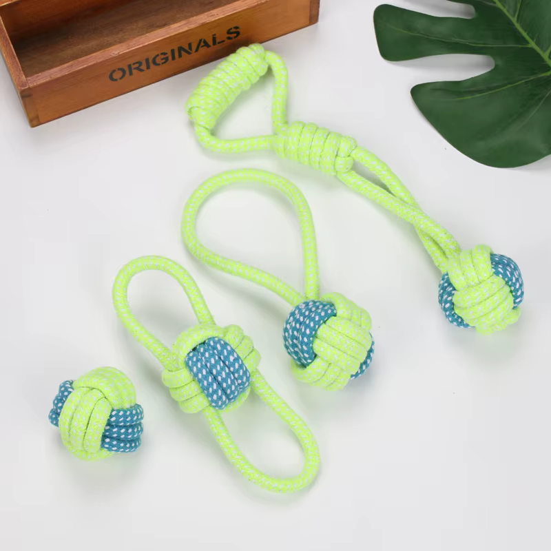 Juguetes para Perros Interactivos de Cuerda de Algodón para Perros Grandes Pequeños Pelotas Accesorios para Mascotas — imagen 5