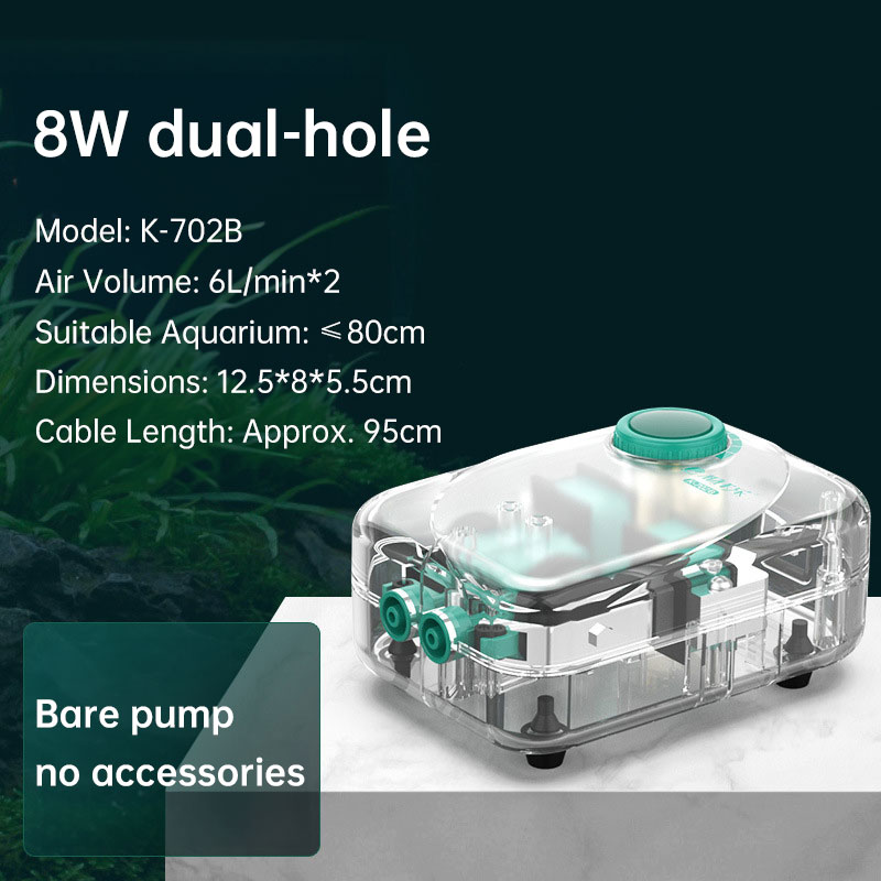 Super Quiet Aquarium Air Pump, Ultra-Low Noise Silent Operation with Adjustable High-Power Bubbler for Fish Tanks — image 3