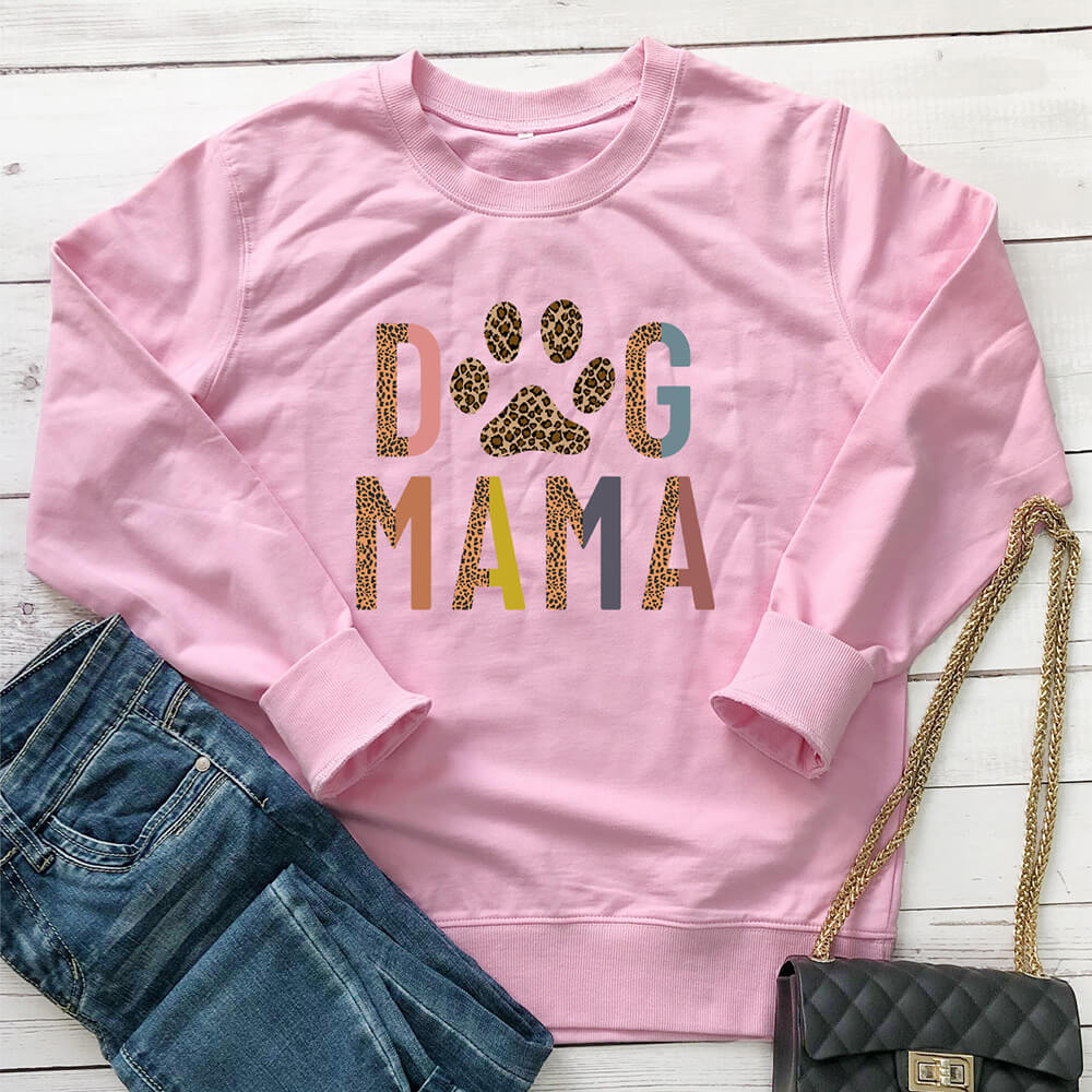 Dog MaMa letter dog mom animal hobby themed printed hoodie — image 7
