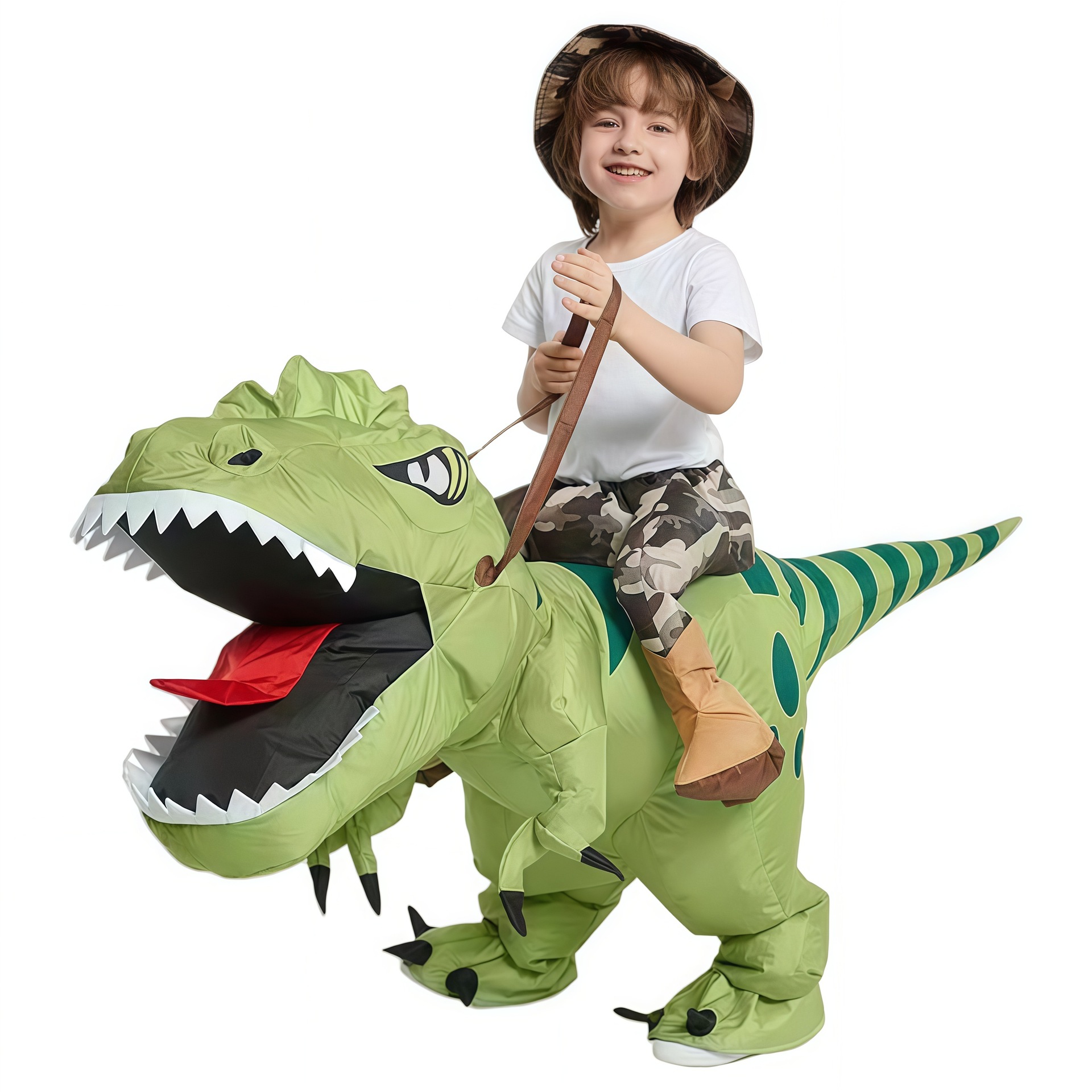Halloween Stage Inflatable Dinosaur Costume for Performance, Funny Running Dinosaur Inflatable Suit — image 3