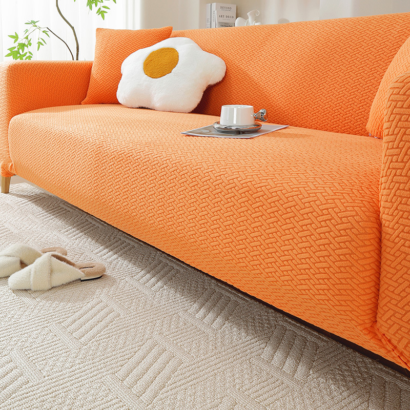 Red anti cat scratch elastic sofa cover all inclusive universal set — image 8