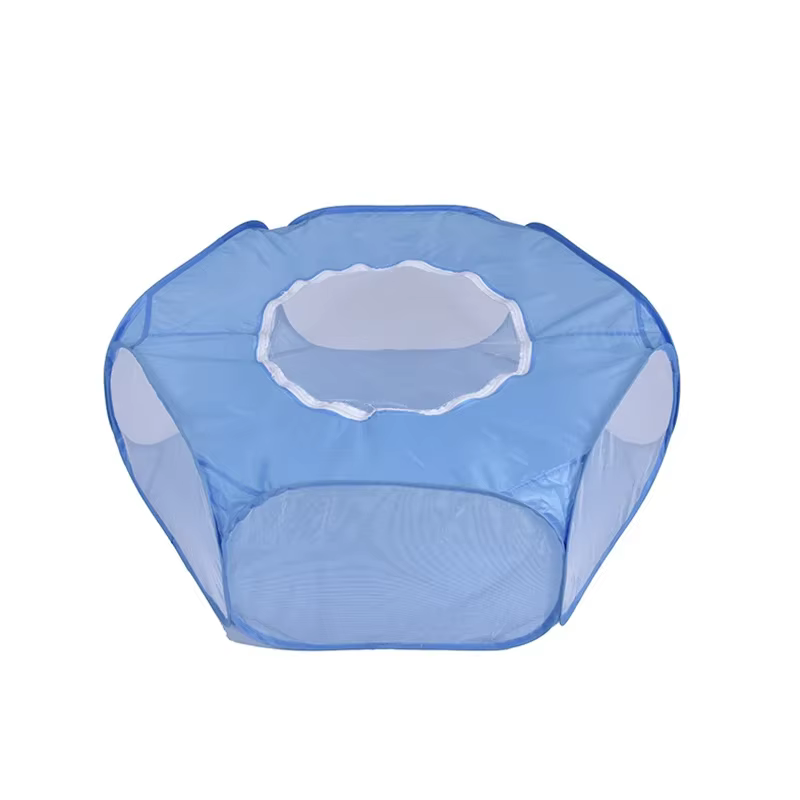 Portable Small Pet Cage Transparent Cat and Dog Cage Tent Pet Playpen Open Folding Yard Fence For Dog Hamster Rabbit Guinea Pig — image 6
