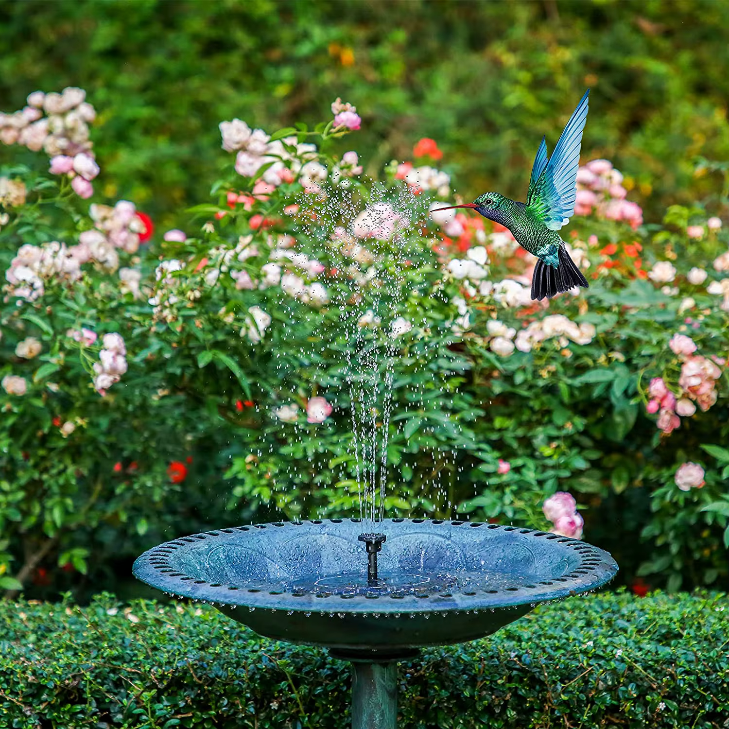 Fuente de Agua Solar para Piscinas y Jardines - Decoración Exterior con Energía Renovable — imagen 3