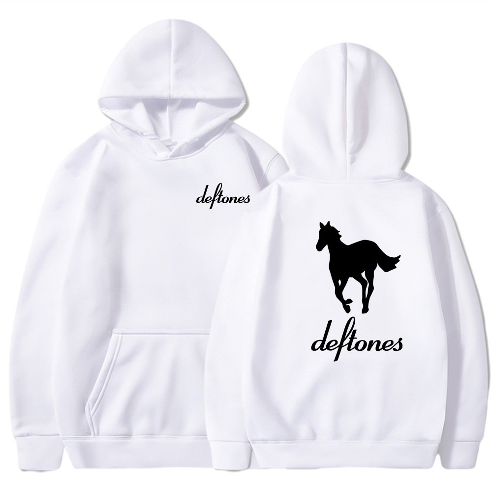 Deftones White Horse Print Hoodie Casual Unisex Sweatshirt — image 13